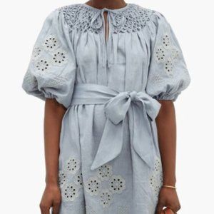 Innika Choo Hans Ufmafrock Dress with Sash in Clay